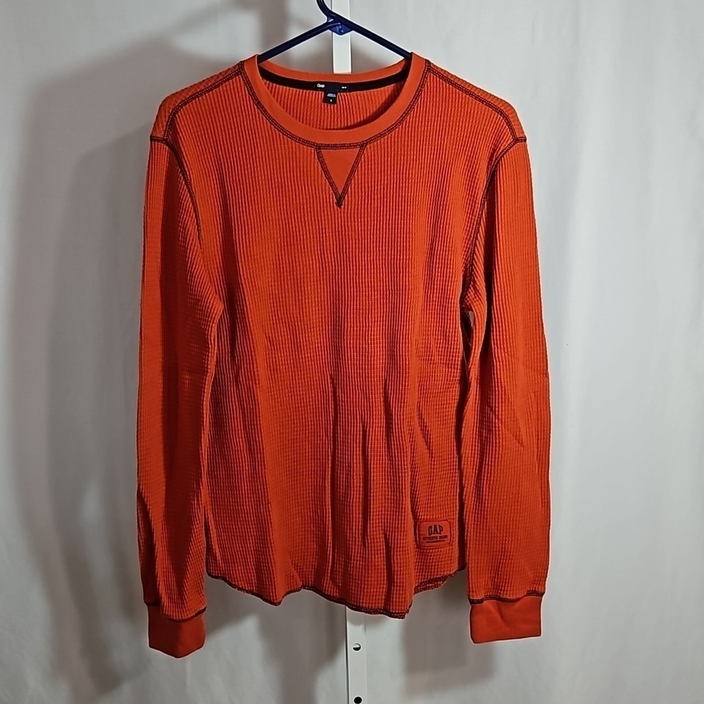 Gap Men's Shirt Size Small Orange